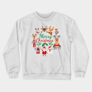 Merry Christmas Design Crewneck Sweatshirt